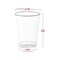 Crystal Clear Round Plastic Disposable Party Cups - 7 oz. (500 Cups)